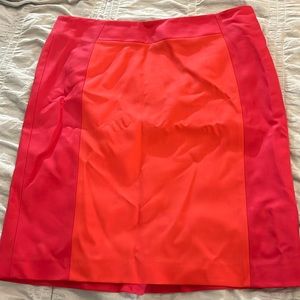 Boden two tone pink pencil skirt
